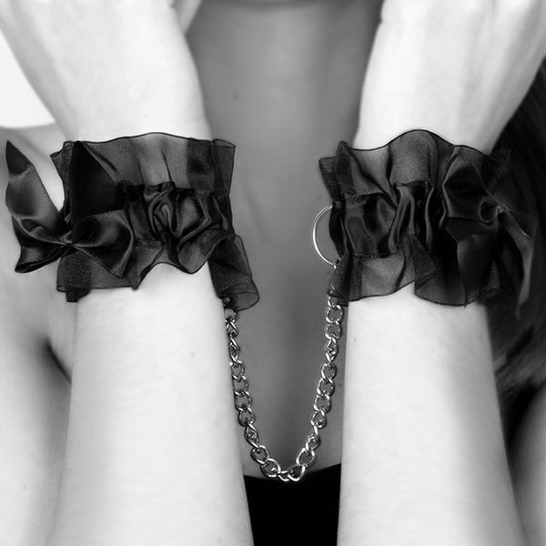 Bijoux Indiscrets - Organza and Satin Frou Frou Handcuffs for Sophisticated Seduction