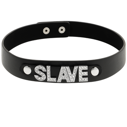 Coquette Accessories - Vegan Leather Slave Choker (One Size)