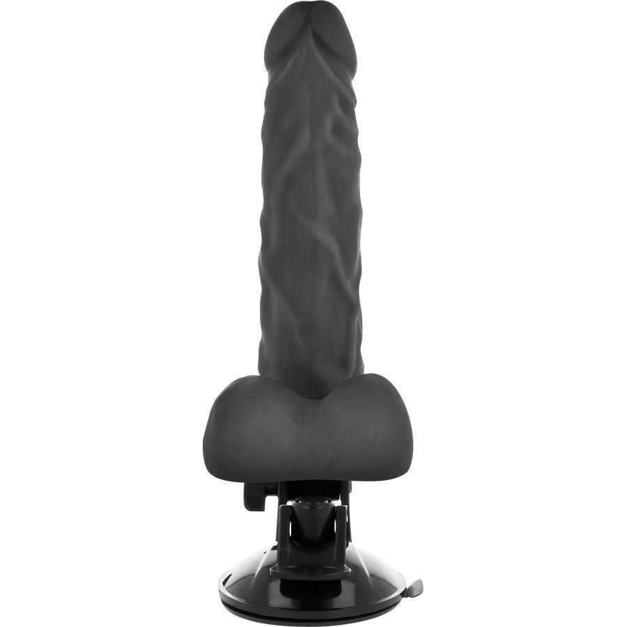 Basecock - Articulating Vibrator with Remote Control Black 21 cm, 12 Vibration Modes, Silky TPE Material