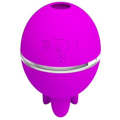 Pretty Love Flirtation- Gemini Minge Violet Rotund Silicon Vibrator