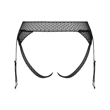 Obsessive Panties &amp; Thong - Lanelia Panty Garter XL/XXL, Transparent Design with Polka Dots