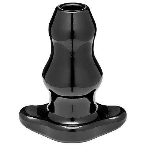 Perfectfitbrand - Double XL Large Plug with Transparent Tunnel - Black