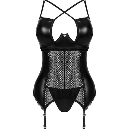 Obsessive Corsets - Norides Corset And Thong Black M/L