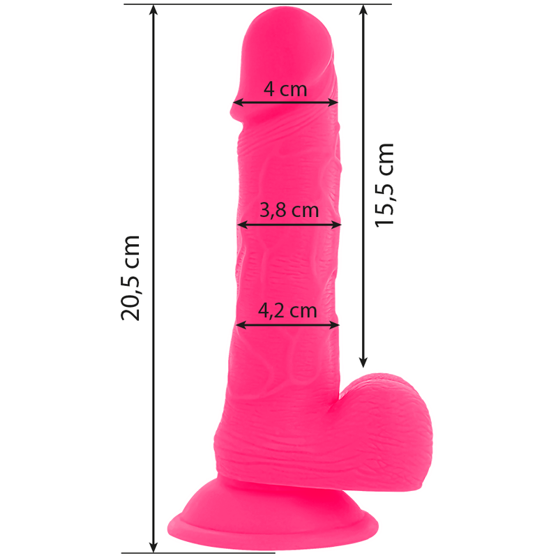 Diversia-  Vibrator Flexibil Vibrator 20.5 Cm Roz