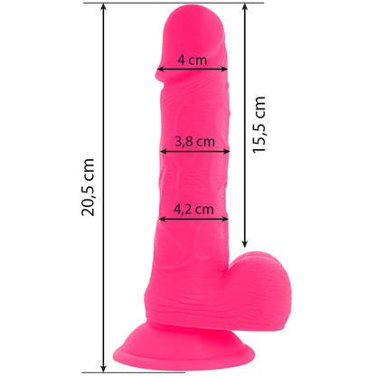 Diversia-  Vibrator Flexibil Vibrator 20.5 Cm Roz