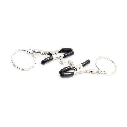 Ohmama Fetish - Metal Nipple Clamps with Nickel Free Rings