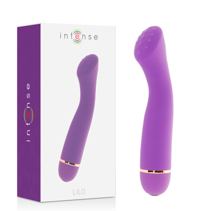 Intense Fun - Lilo, 20 Speed ​​Vibrator, Soft Silicone, Waterproof, 3.5cm x 17.8cm, Purple