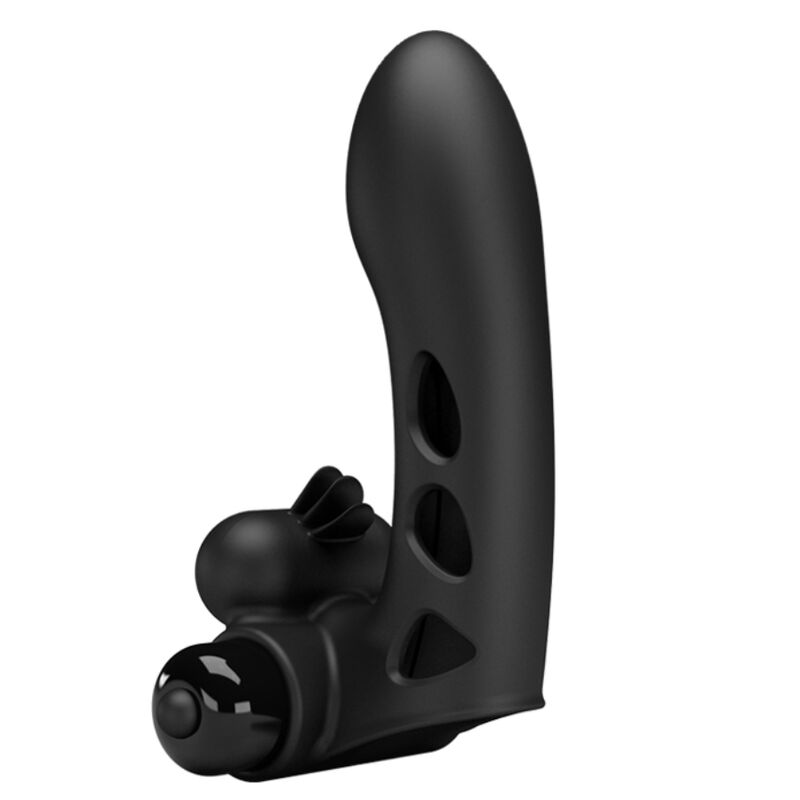 Pretty Love Male- Orlando Negru Vibrator Capac Deget