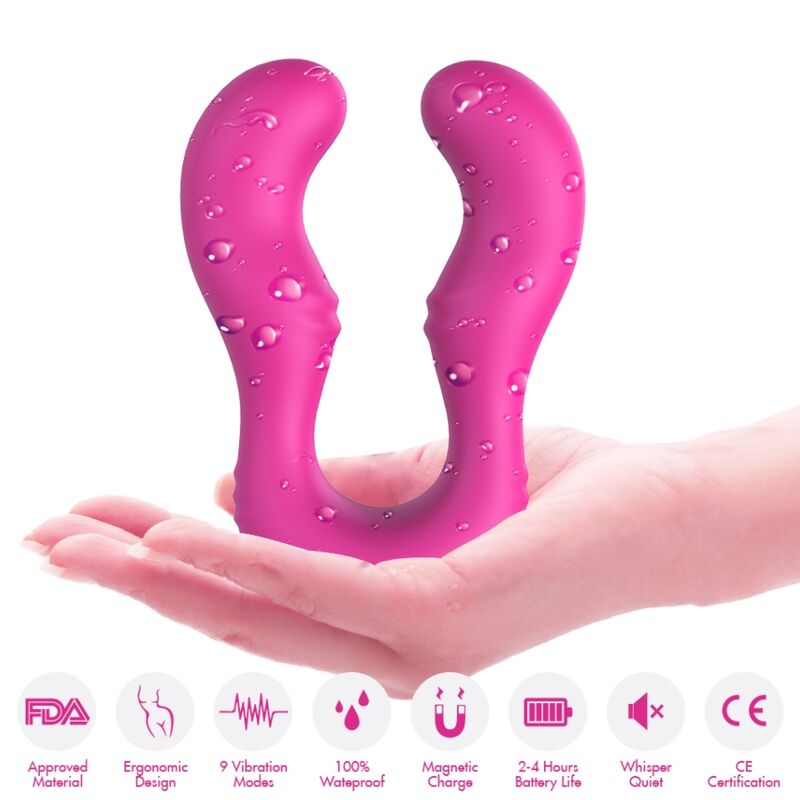 Armony Vibrators- Seraph Vibrator Dublu Control De La Distanță Fuchsia