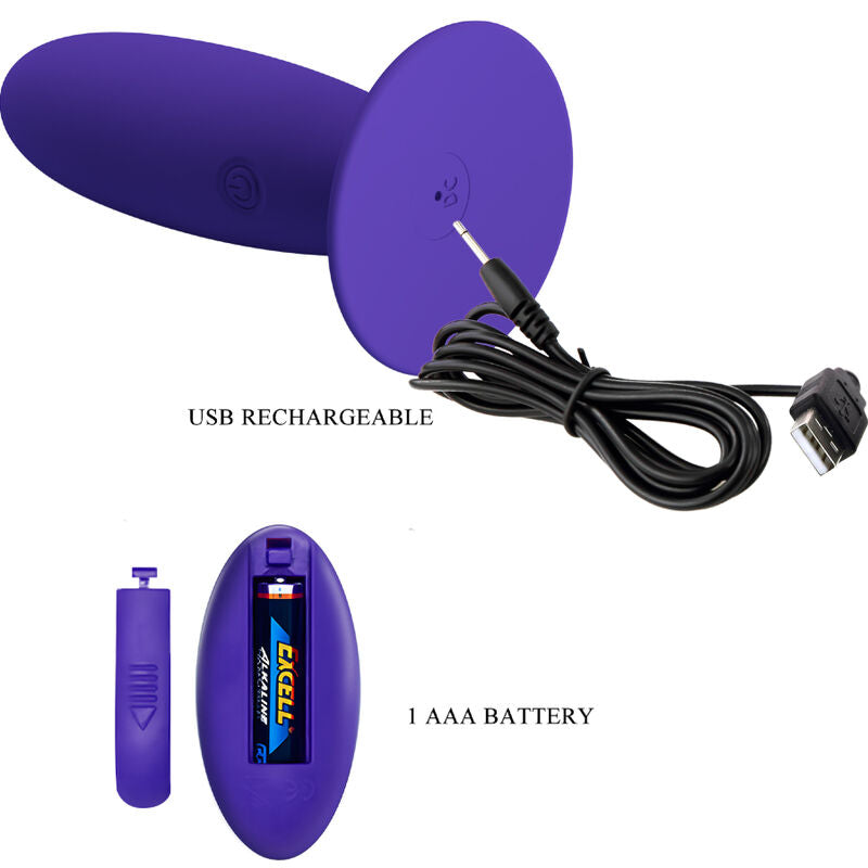 Pretty Love Youth- Youth Plug Vibrator Anal Telecomandă Violet