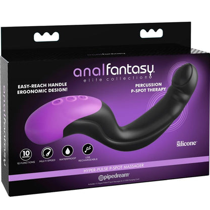 Anal Fantasy Elite Collection - Hyper-Pulse Point P Anal Massage, Premium Silicone P-Spot Vibrator