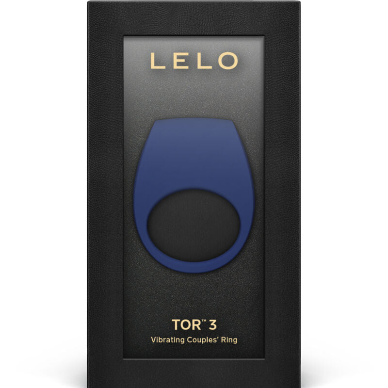 LELO - Ring Vibrator Torô 3 Blue, Application Control, Soft Silicone, 8 Vibration Modes