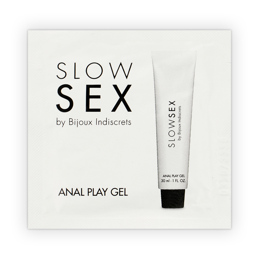 Bijoux Slow Sex - Water-Based Anal Play Gel with Aloe Vera and Arnica, Coconut Flavor