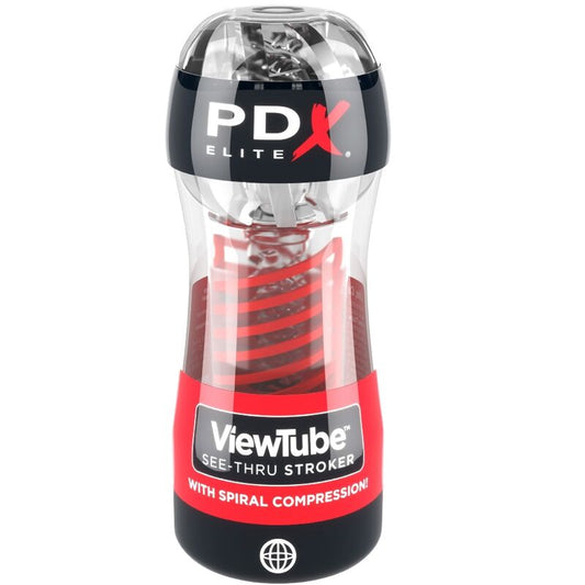 Pdx Elite-  Stroker Viewtube 2 Spirală De Compresie Spirală Transparentă