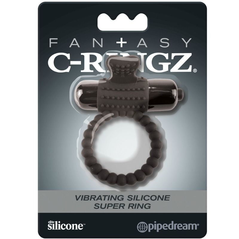 Fantasy C-Ringz-  Inel Vibrator Negru Din Silicon Negru