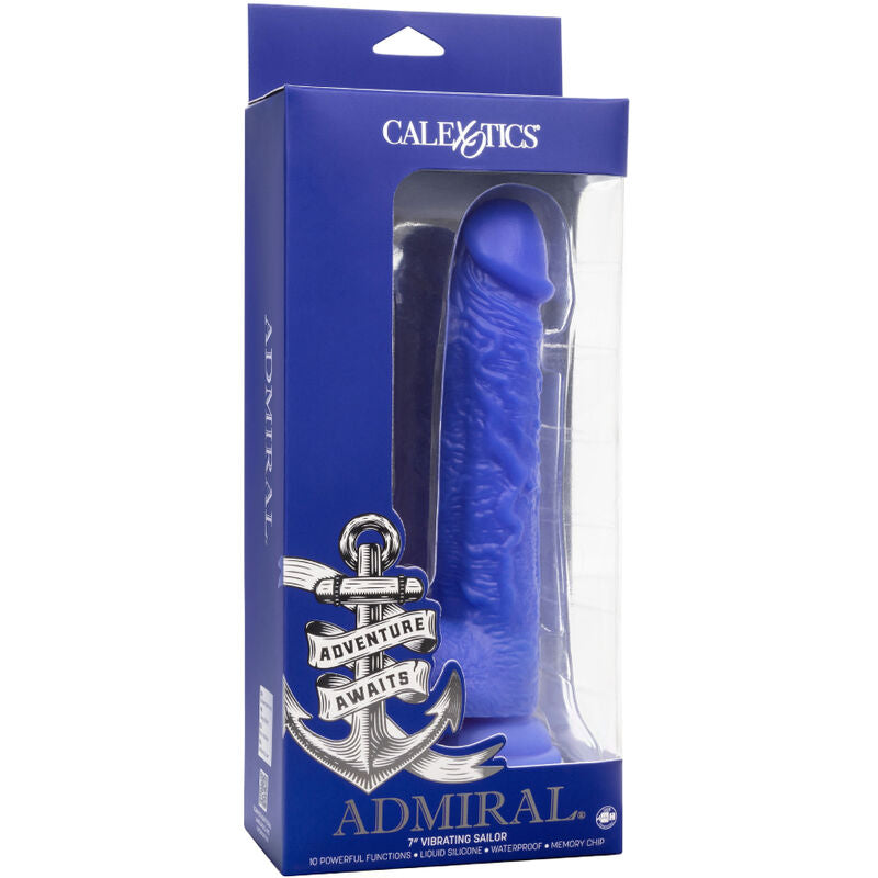 Calexotics- Amiral Marinar Realist Dildo Vibrator Albastru