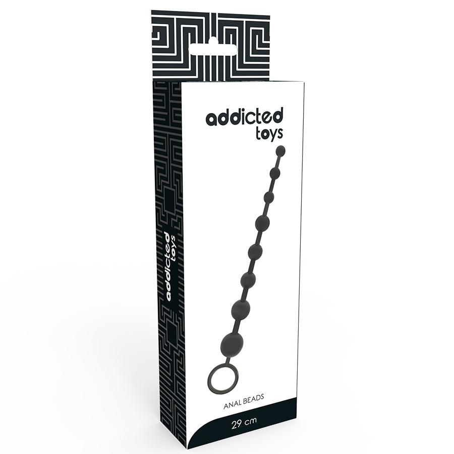 Addicted Toys- Margele Anale 29Cm Negru