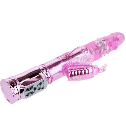 Baile Rotations - Rechargeable Multifunctional Vibrator With Vibrating Clitoris Stimulation Butterflies, 5 Rotation Modes, 5 Vibration Modes, Silicone and TPE Material, Designed in the USA