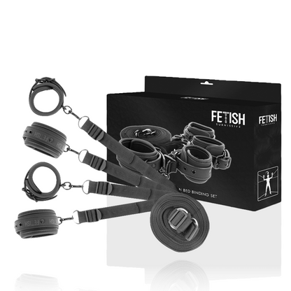 Fetish Submissive Bondage-Set De Cătușe Și Legături Cu Căptușeală Din Noprene, Pentru Fetișuri De Supunere