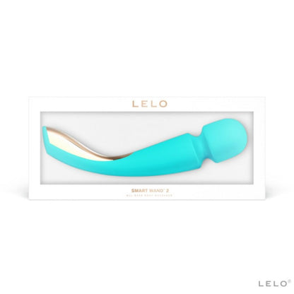 Lelo - Smart Wand 2 Turquoise, Body Massager with 10 Massage Patterns, USB Rechargeable, Extra-Soft Silicone