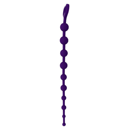 Intense Anal Toys - Jaiden Intense Anal Balls, Soft and Body Safe Silicone, Purple, 2.5 x 34 cm