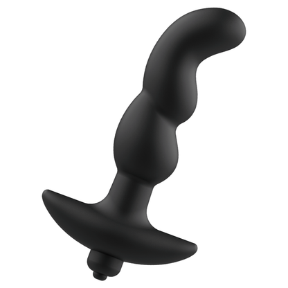 Addicted Toys Black Vibrating Anal Massager Toys Model 2 - Prostate Stimulation Waterproof Soft Silicone