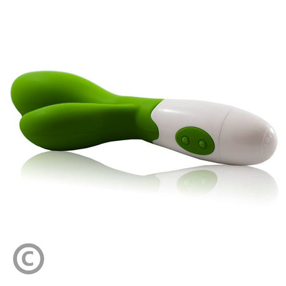 Pretty Love Flirtation - Owen Vibrator, High Quality Dual Stimulation Vibrator with 30 Vibration Modes, FDA Approved Silicone, Durable and Elegantly Green