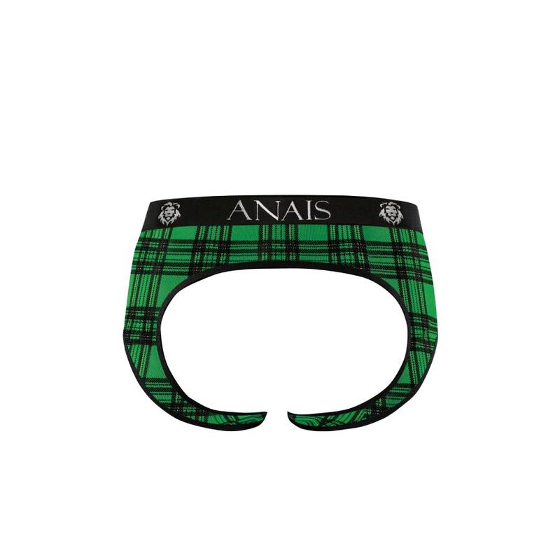 Anais Men - Magic Jock Bikini XL - Sexy Briefs in Green and Black Plaid with Elastic Waist