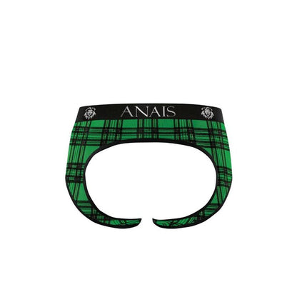 Anais Men - Magic Jock Bikini M - Sexy Briefs in Green and Black Plaid with Elastic Waist