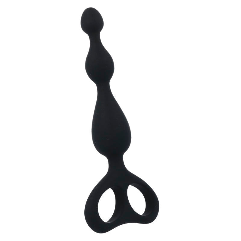 Intense Anal Toys - Danti Intense Anal Stimulator, Soft and Body Safe Silicone, Black, 3.3 x 17.5 cm