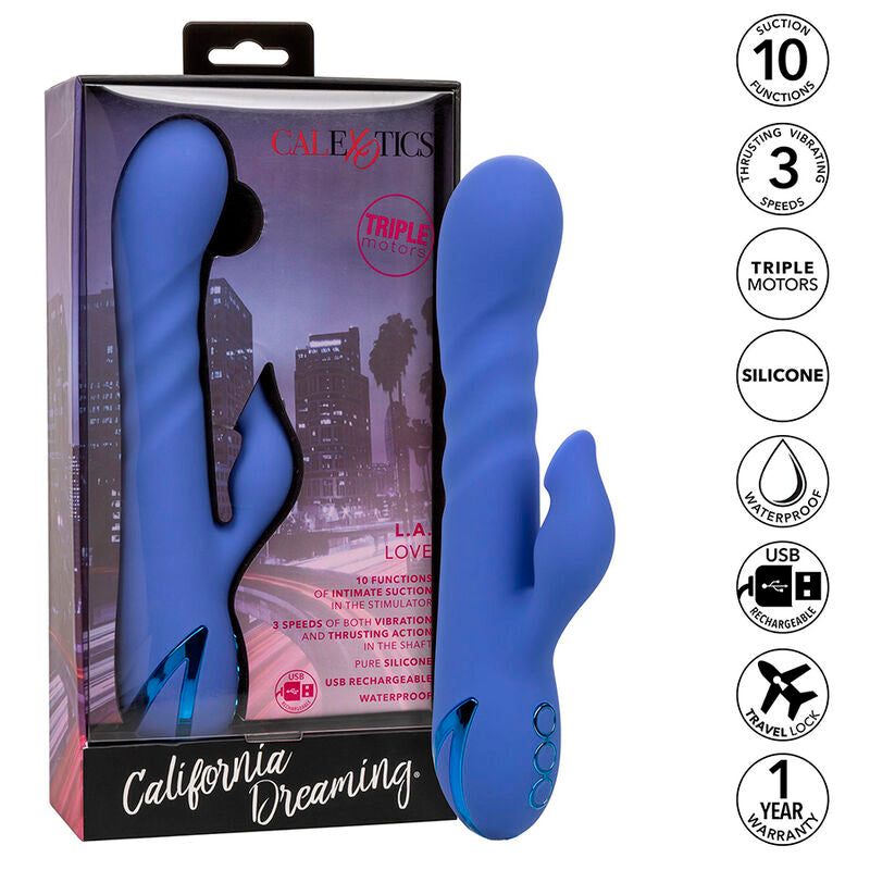 Calexotics- L.A Love Vibrator Albastru California Dreaming