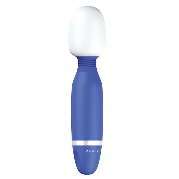 B Swish - Bthrilled Classic Wand Vibrator Classic Denim, Silky Silicone, 5 Vibration Functions, Water Resistant