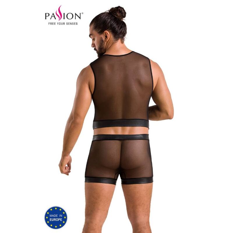 Passion Men - Set William Black S/M, Material: 60% Polyurethane, 40% Polyester, Made in Poland, Oeko-Tex Certified