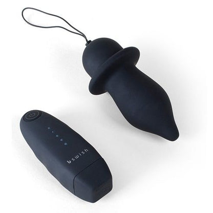 B Swish - Bfilled Classic Vibrator Black - Wireless Massage Plug With Remote Control