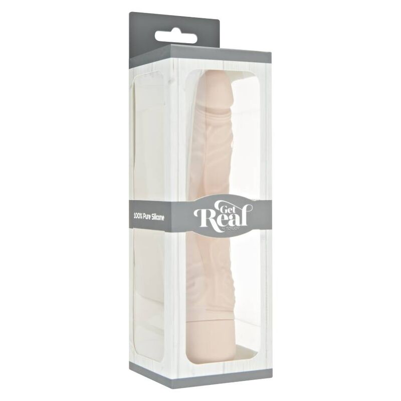 Get Real - Classic Slim Vibrator Skin, 17.5 cm, Silicone, 7 Speed ​​Modes, Water Resistant