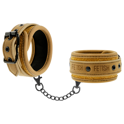 Fetish Submissive Origin - Vegan Leather Handcuffs with Neoprene Lining and Nickel Free Metal