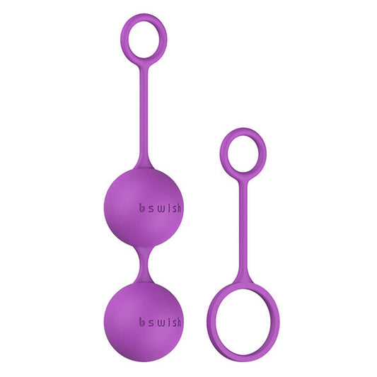 B Swish Bfit Basic - Orchid Silicone Kegel Ball Set for Adaptable Training