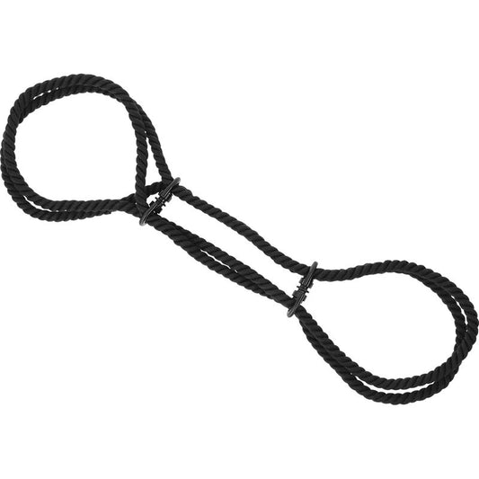 Darkness Bondage - 100% Cotton Rope Handcuffs or Ankle Cuffs, Soft and Safe BDSM Accessory, Size: 160 x 2.5 cm