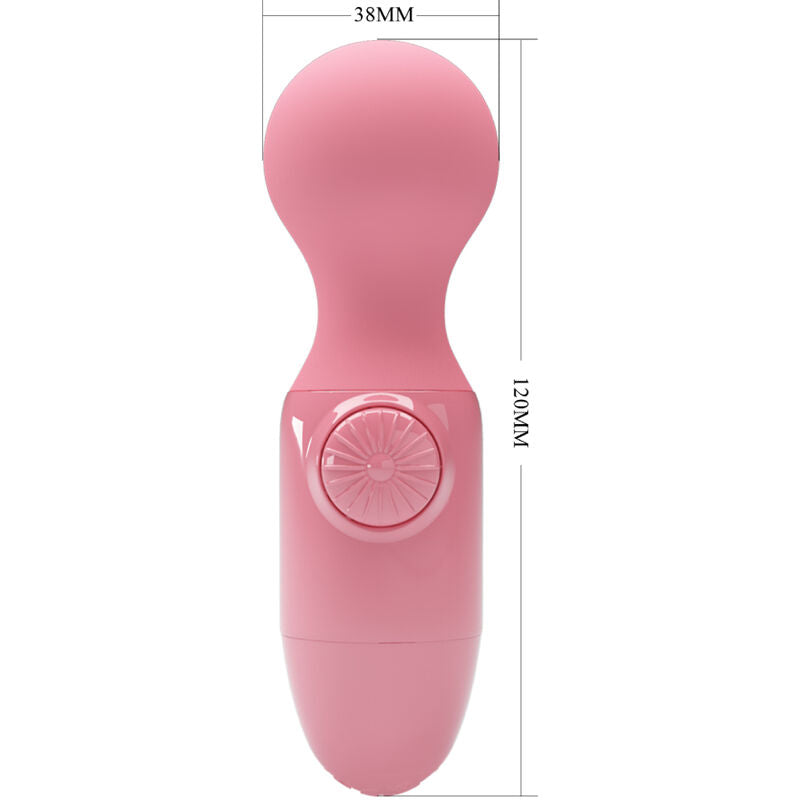 Pretty Love - Mini Wand With Small Pink Stick, Cute And Strong, Material: Silicone, Color: Pink