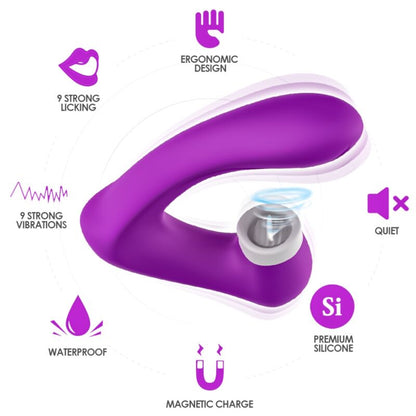 Armony Stimulators- Secretkiss Licking Vibrator Clitoris  Vibrator Curbat Violet