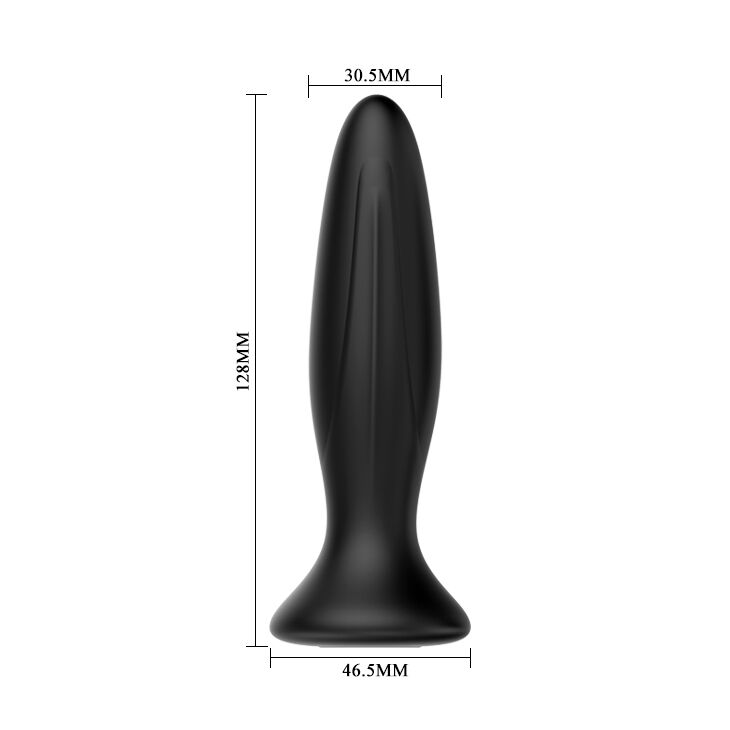 Mr Play- Vibrator Negru Reîncărcabil Anal Plug