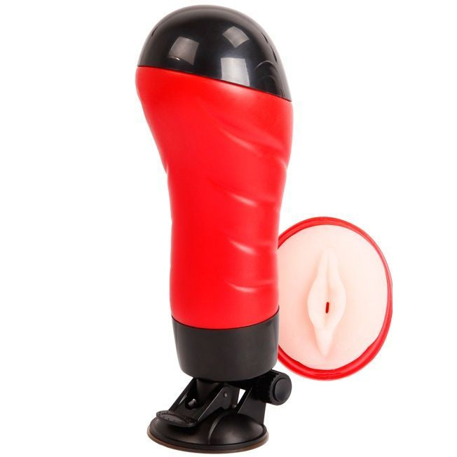 Crazy Bull - Pussy Suction Masturbator with 12 Vibration Functions, Flesh Color