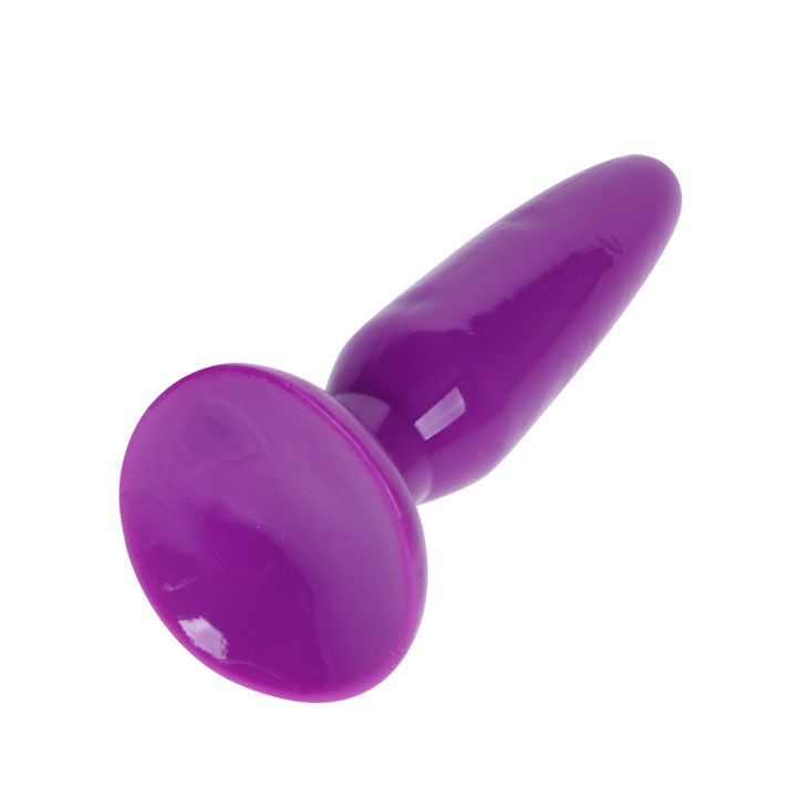 Anal Baths - Small Pink Anal Plug 15 cm, Gelatin, Conical Shape, Suction Cup for Anal Pleasure