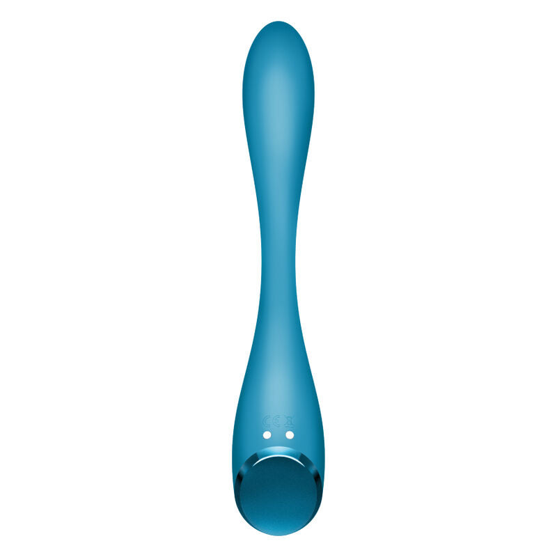 Satisfyer Vibrator - G-Spot Flex 5 Multi Vibrator, Body Friendly Silicone, Blue