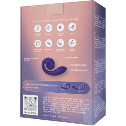 Snail Vibe- Gizi Stimulator Dual Violet