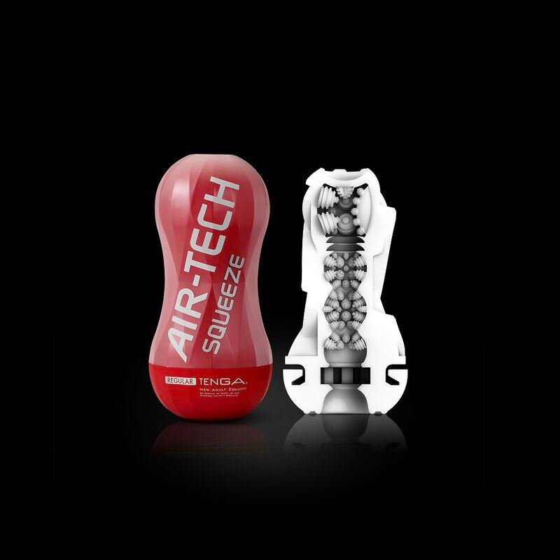 Tenga - Air-Tech Squeeze Regular Masturbator, Air Cushion Chambers, Reusable, With Lubricant Included