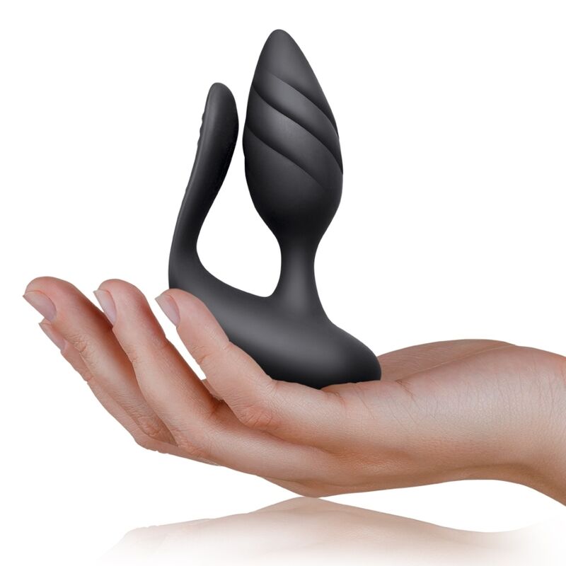 Rocks-Off - Remote Control Cocktail Vibrator for Couples with 10 Levels of Deep Vibration and Pulsation, Velvet Silicone, Water Resistant