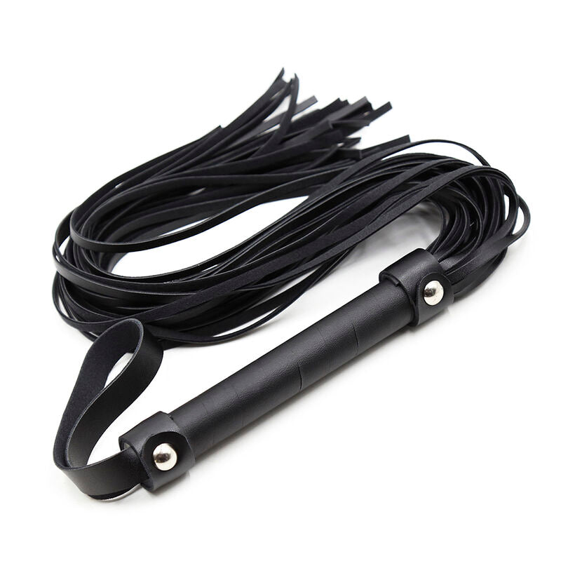 Ohmama Fetish - Silver Whip Bracelets, 60cm Length, PVC and Wood BDSM Accessory