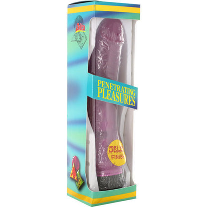 Seven Creations - Jelly Vibrator Lavender Jelly 21.5 cm, Realistic Penis with Vibrator, 20 cm x 4 cm