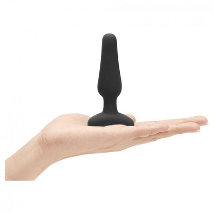 B-Vibe - Novice Anal Plug with Remote Control, Strong Vibration and Anal Play, Premium Silicone, Waterproof, Black